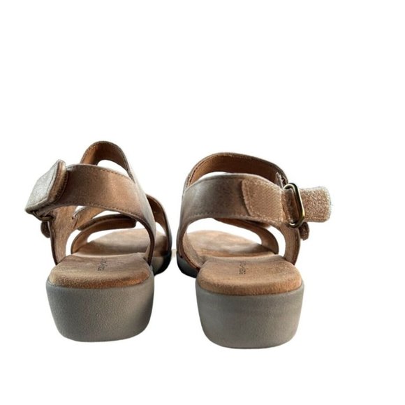 Easy Spirit Women's KAILYNNE2 Leather Open Toe Casual Flat Sandals, Tan, Size 8 - Picture 5 of 6